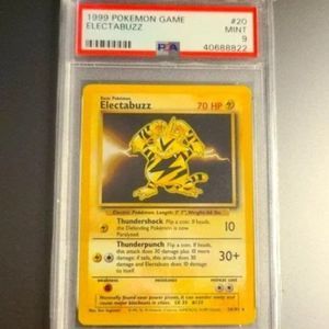 1999 Pokemon Card - PSA 9 Base Set Rare Electabuzz 20/102